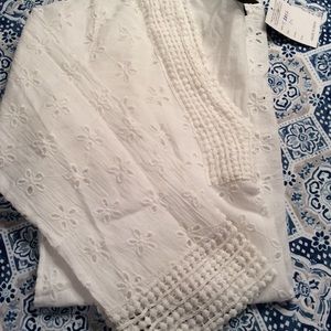 White bathing suit coverup. For the pool or beach